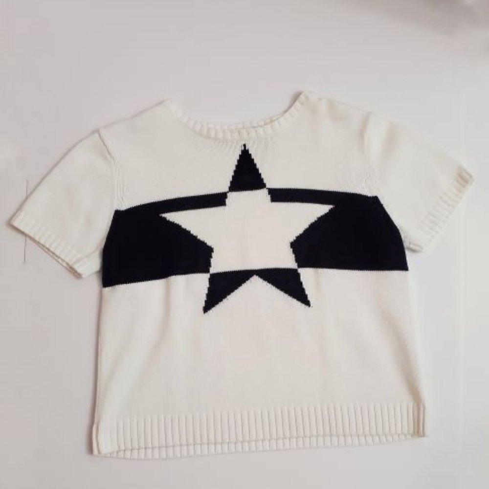 Liz Claibourne Lizsport Star Banner Sweater